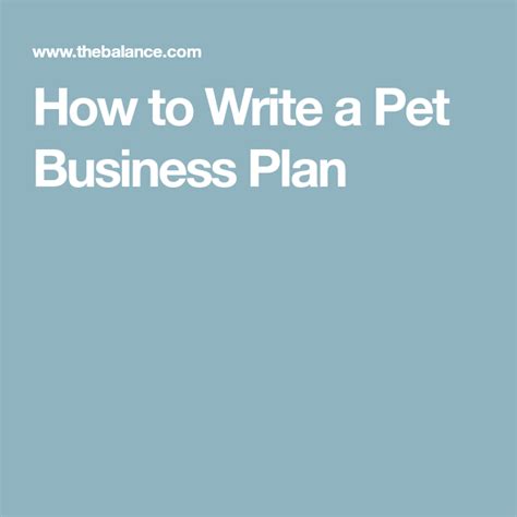 Pet Supplies Business Plan